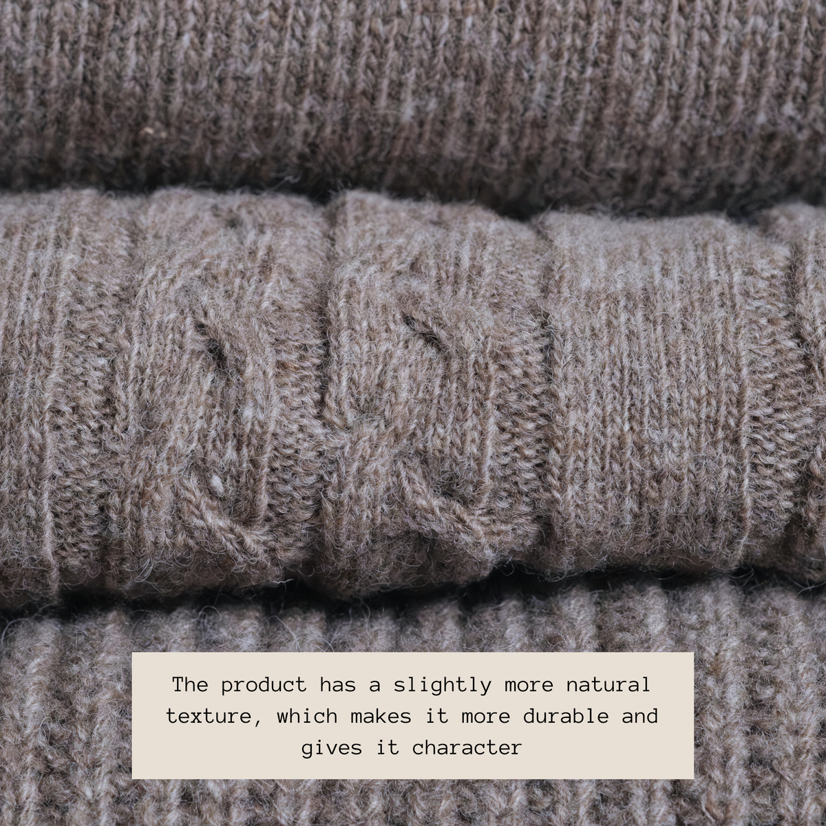 The product has a sligthly mopre natural texture, which makes t more durable and gives it character