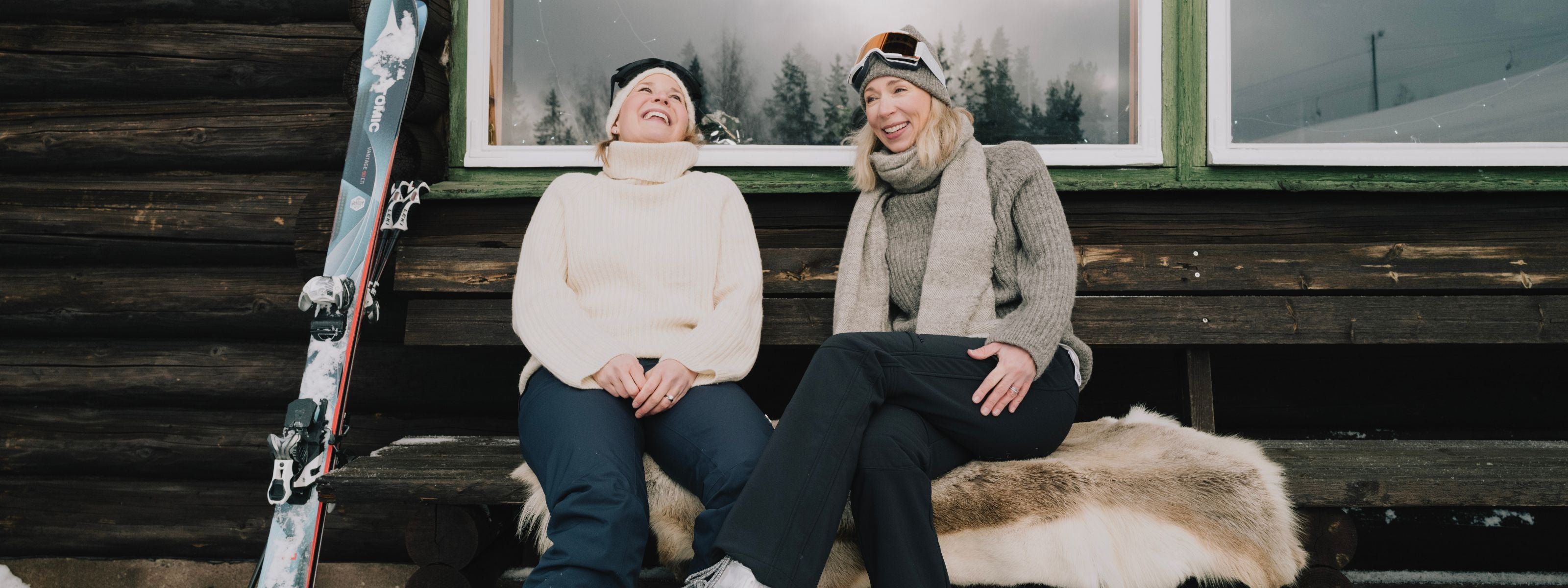 Female founders of Ekta Helsinki Mikaela and Nicolina showcasing sustainable Finnish fashion and responsible Nordic design